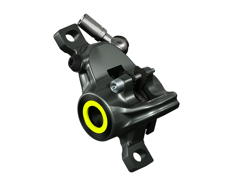 MAGURAs 2-piston calliper forged from one piece.