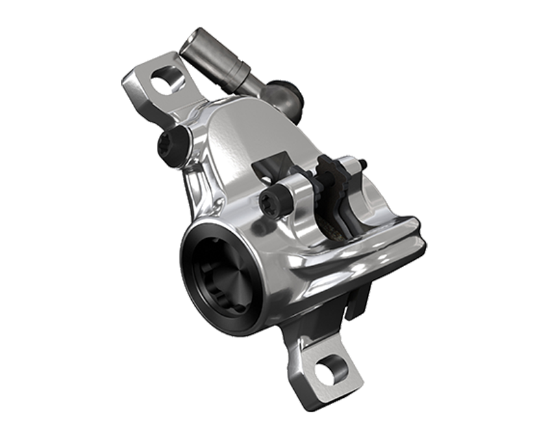 MAGURA MT8 Pro's one-piece 2-piston calliper made of forged aluminum.